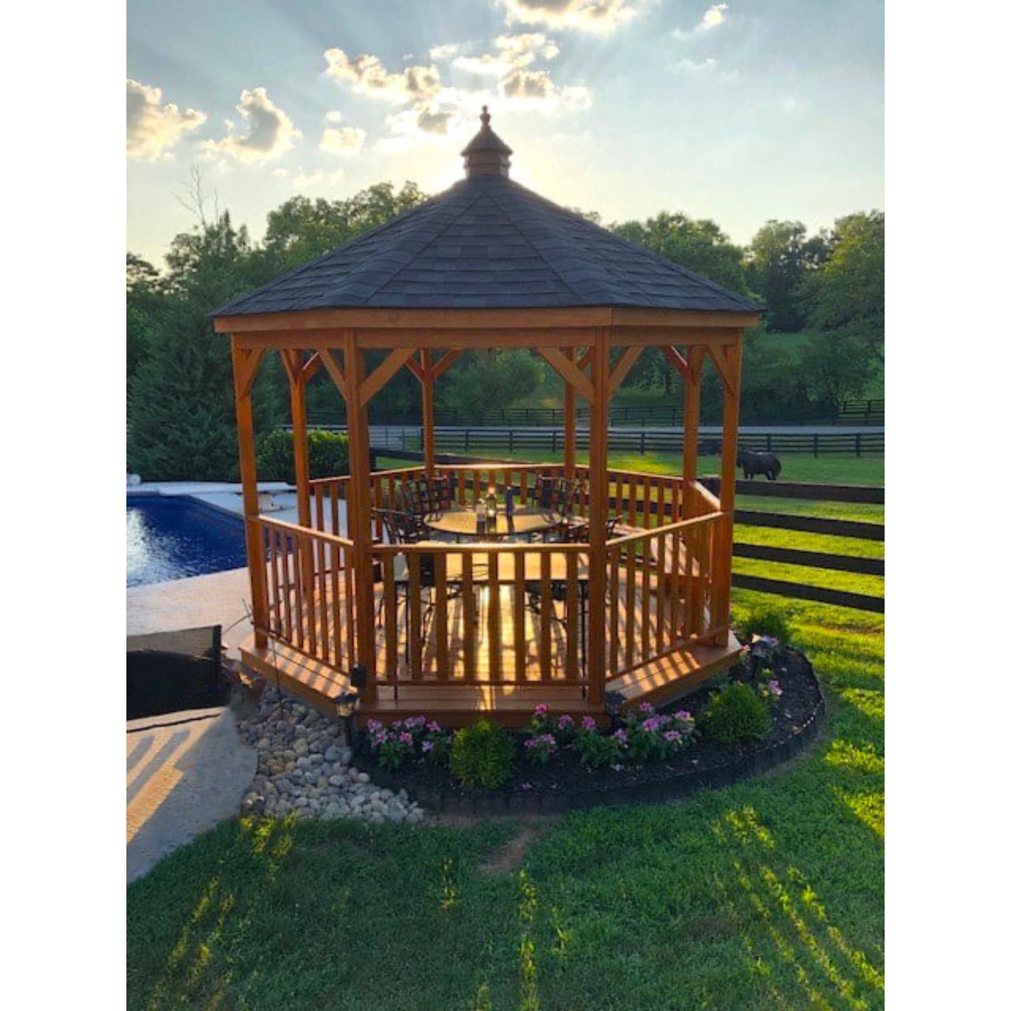 Amish Country Gazebo Wood Gazebo in-a-Box