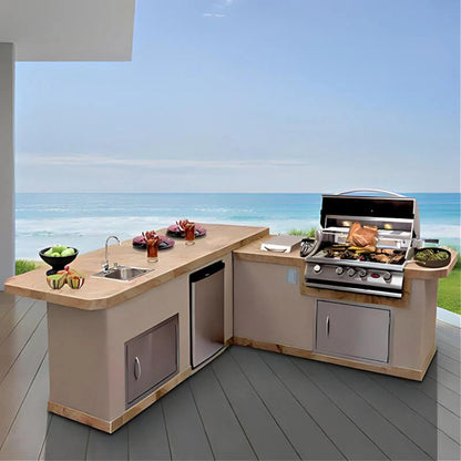 Cal Flame Carmel Q 870R/L Platinum Series BBQ Island