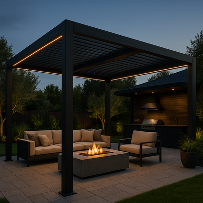 Pergola Backyard Longview Aluminum Frame
