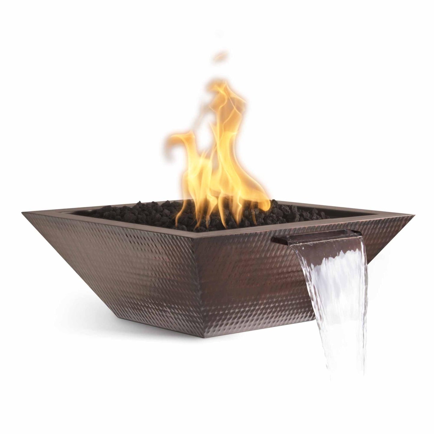 The Outdoor Plus Maya Fire & Water Bowl – Hammered Patina Copper