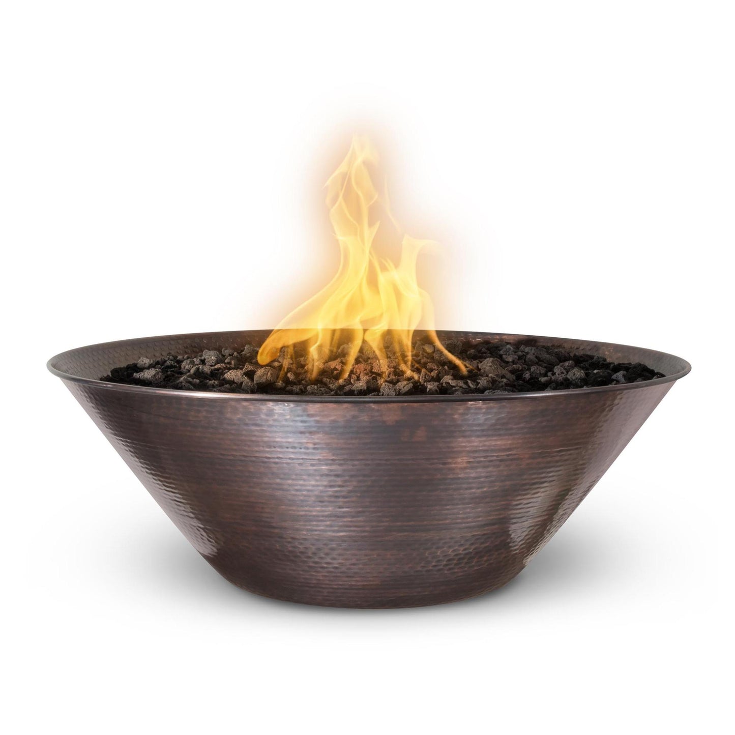 The Outdoor Supply 31" Remi Fire Bowl – Hammered Patina Copper