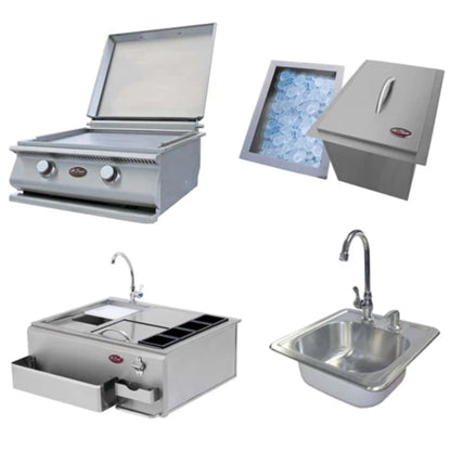 Cal Flame Costa Q PV6004 Escape Series BBQ Island