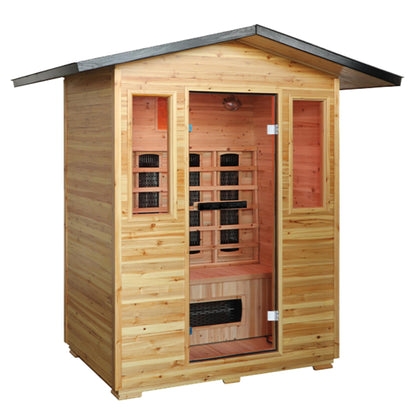 Solara-Outdoor 3-Person Infrared Sauna