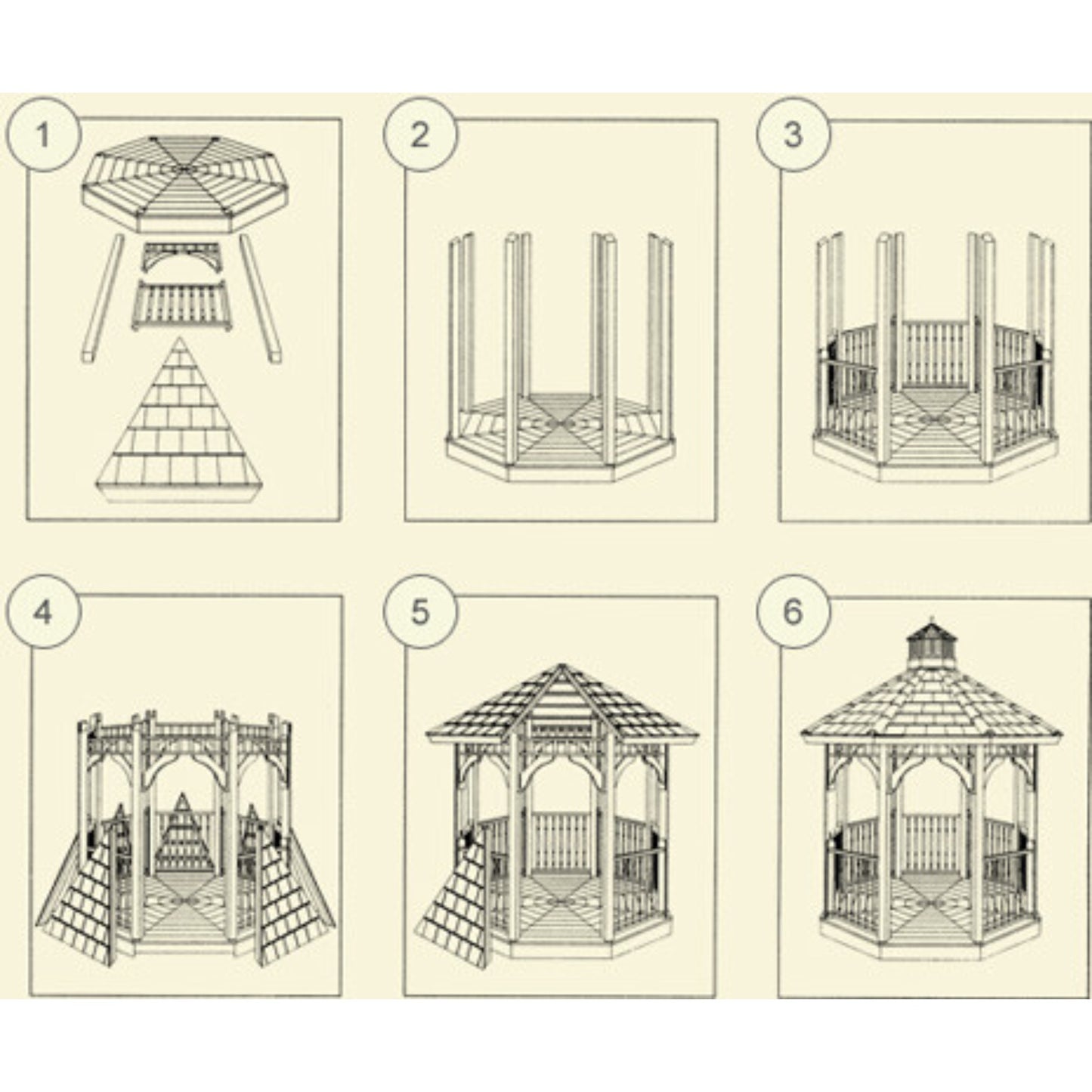 Amish Country Gazebo Vinyl Gazebo in-a-Box