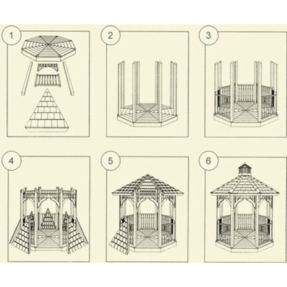 Amish Country Gazebo Vinyl Gazebo in-a-Box
