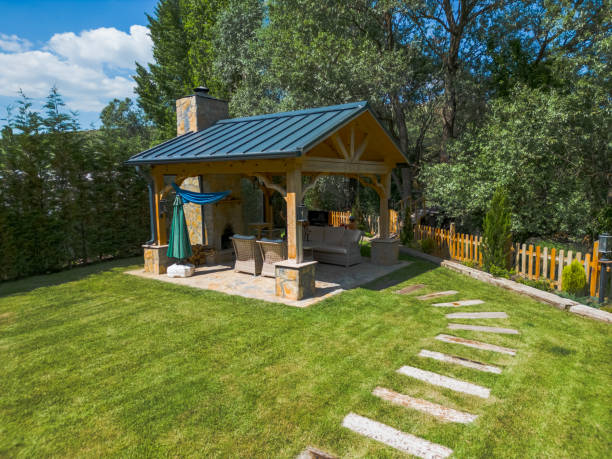 Pavilion Backyard Rainer Yellow Pine Pavilions